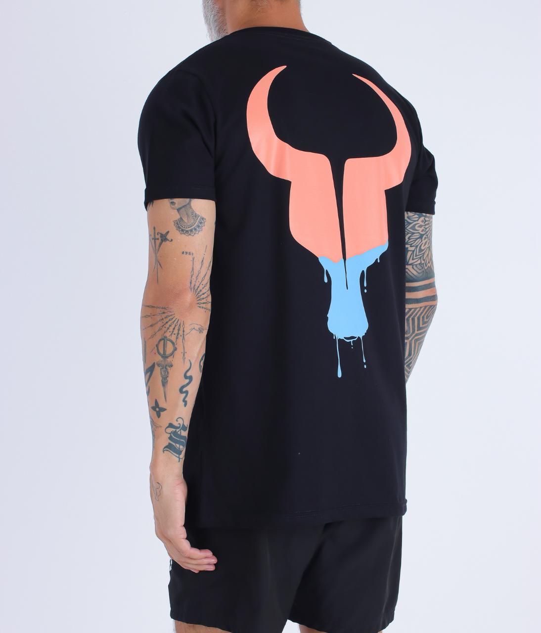 T-Shirt Toro preta ICE CREAM