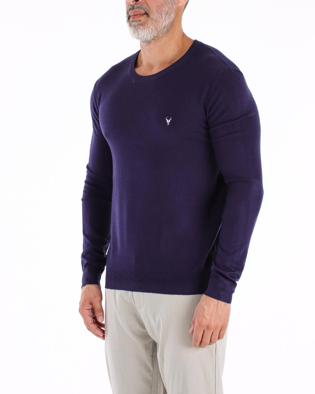 BLUSA TORO TOQUE DE CASHMERE AZUL INDIGO