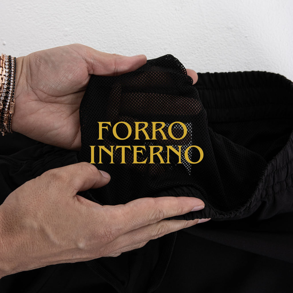 Short Toro Masculino HYBRID Black c/ forro e zíper