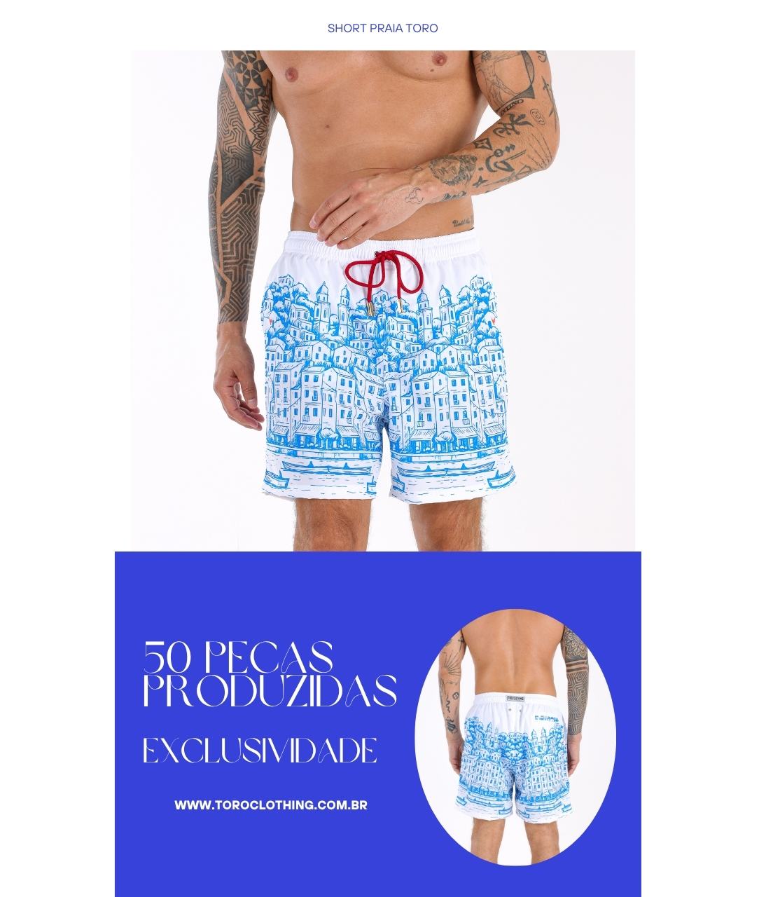 Short Toro Masculino Portofino