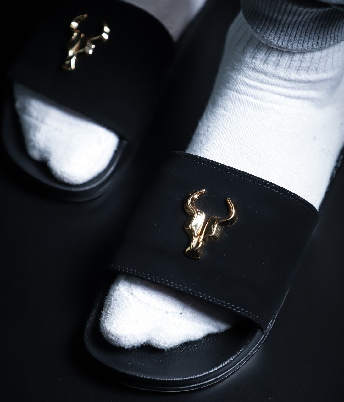 Chinelo Slide Black Elite Nobuck