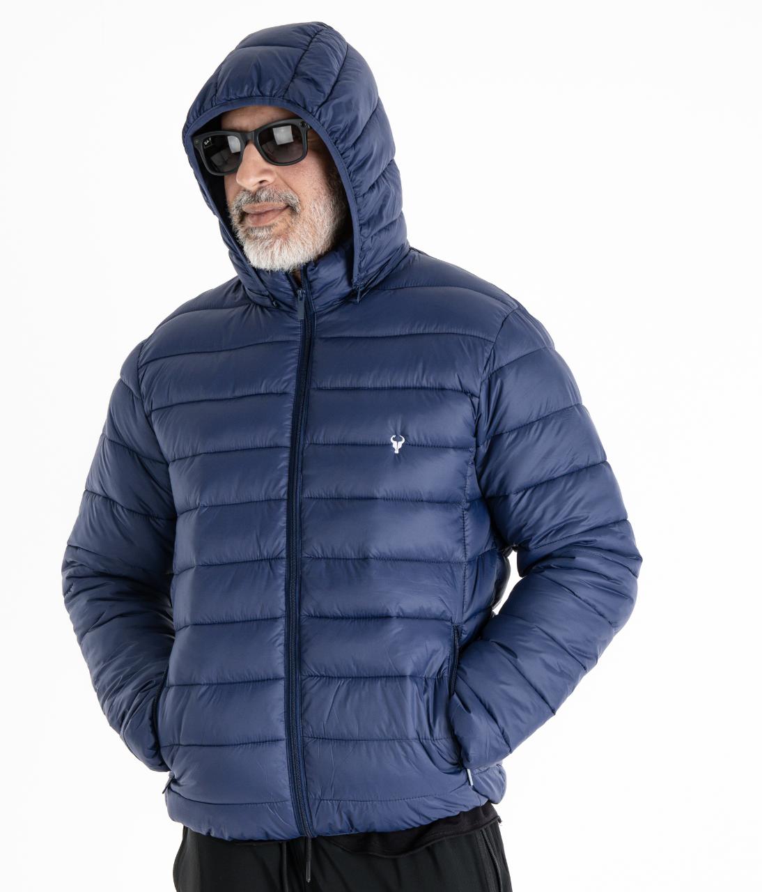 Jaqueta TORO Puffer Azul capuz destacável