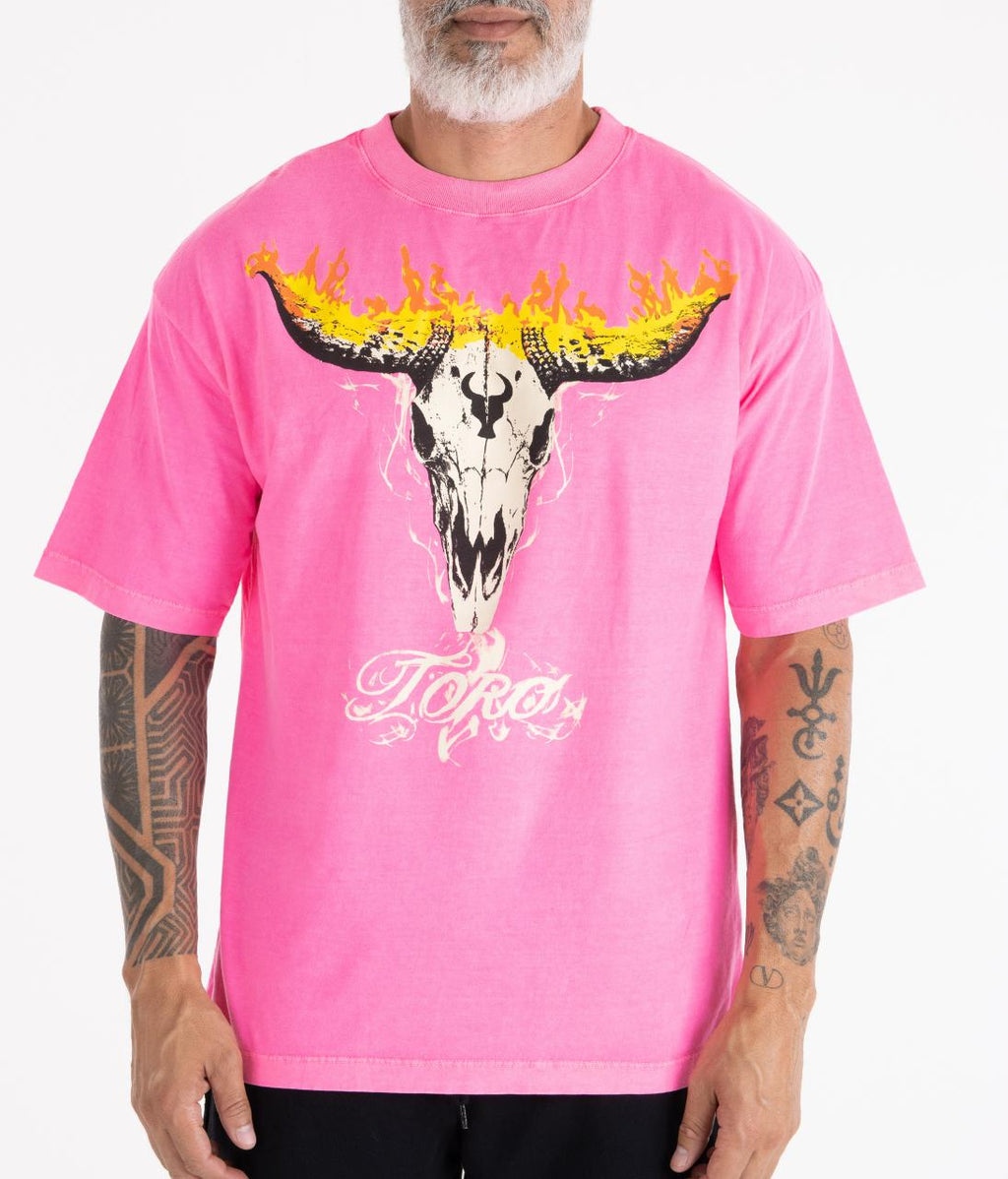 T-shirt TORO Flame Skull Over