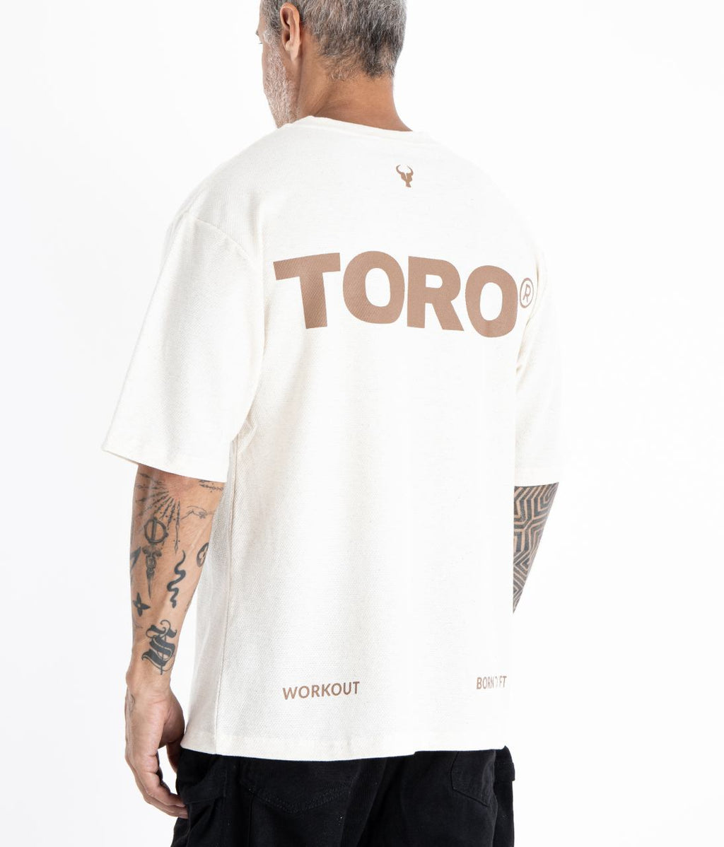T-shirt Toro Clothing Over Born To Lift Areia