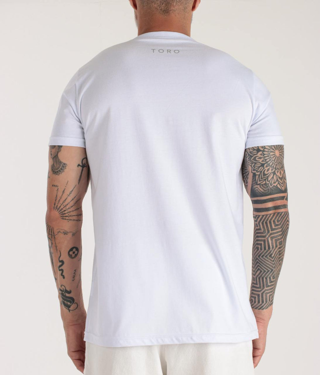 T-shirt Toro Branca Básica Silver