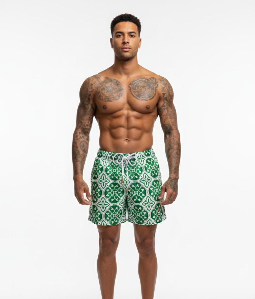 Short Toro Masculino Azulejo Mediterrâneo