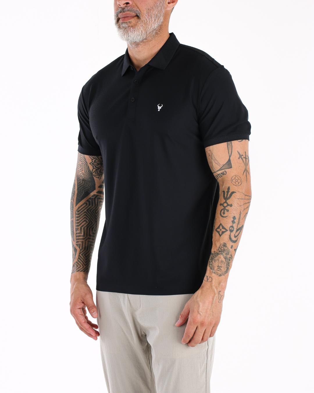 CAMISA POLO TORO TECH PRETA POLIAMIDA