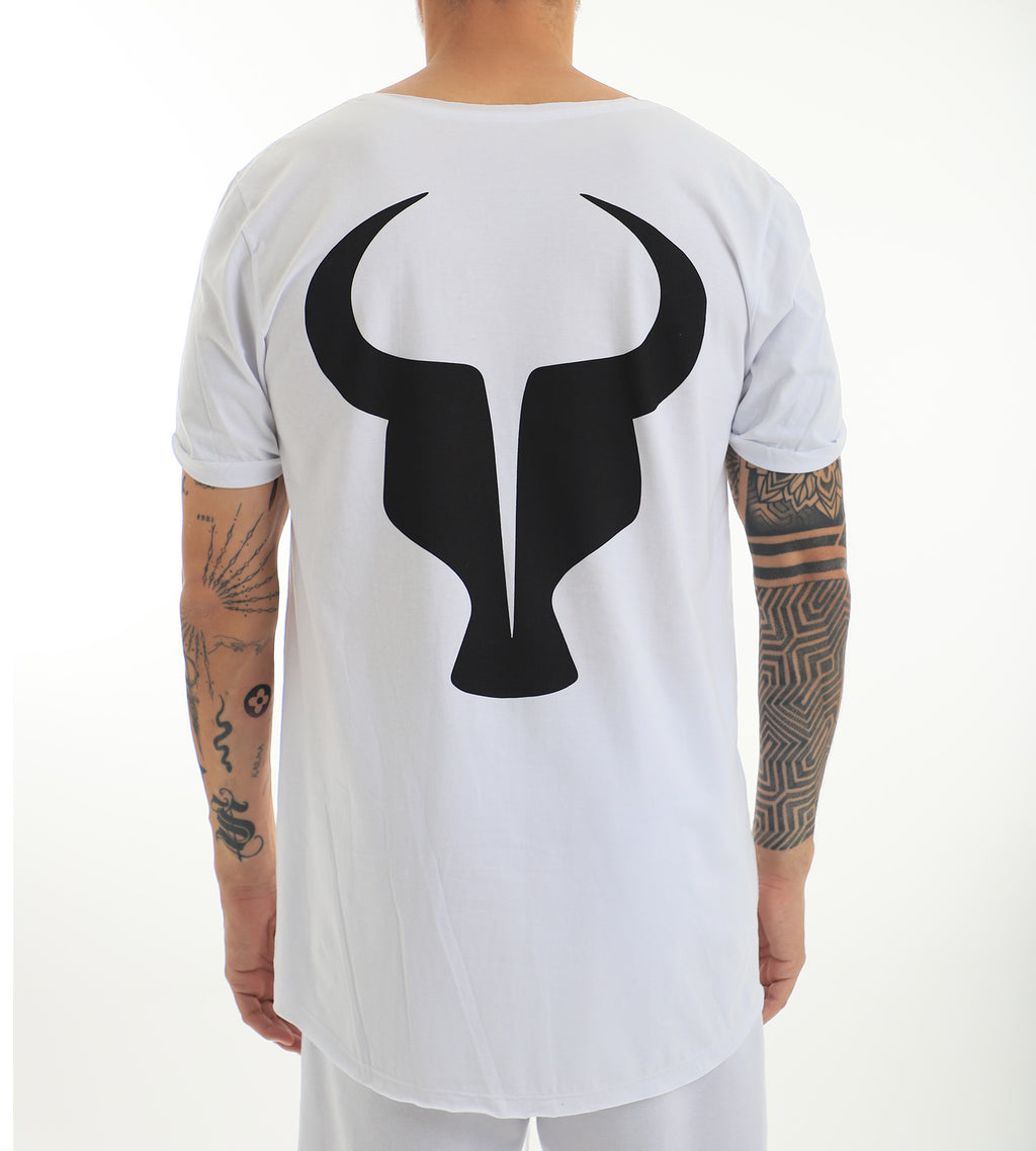 T-shirt Toro Longline Branca
