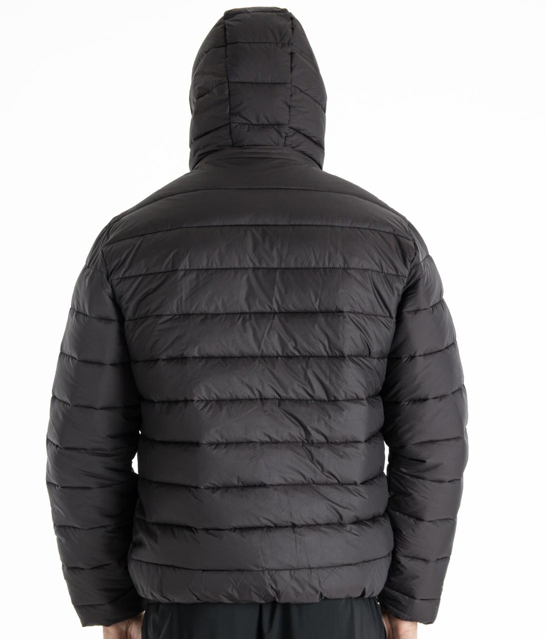 Jaqueta TORO Puffer Preta capuz destacável