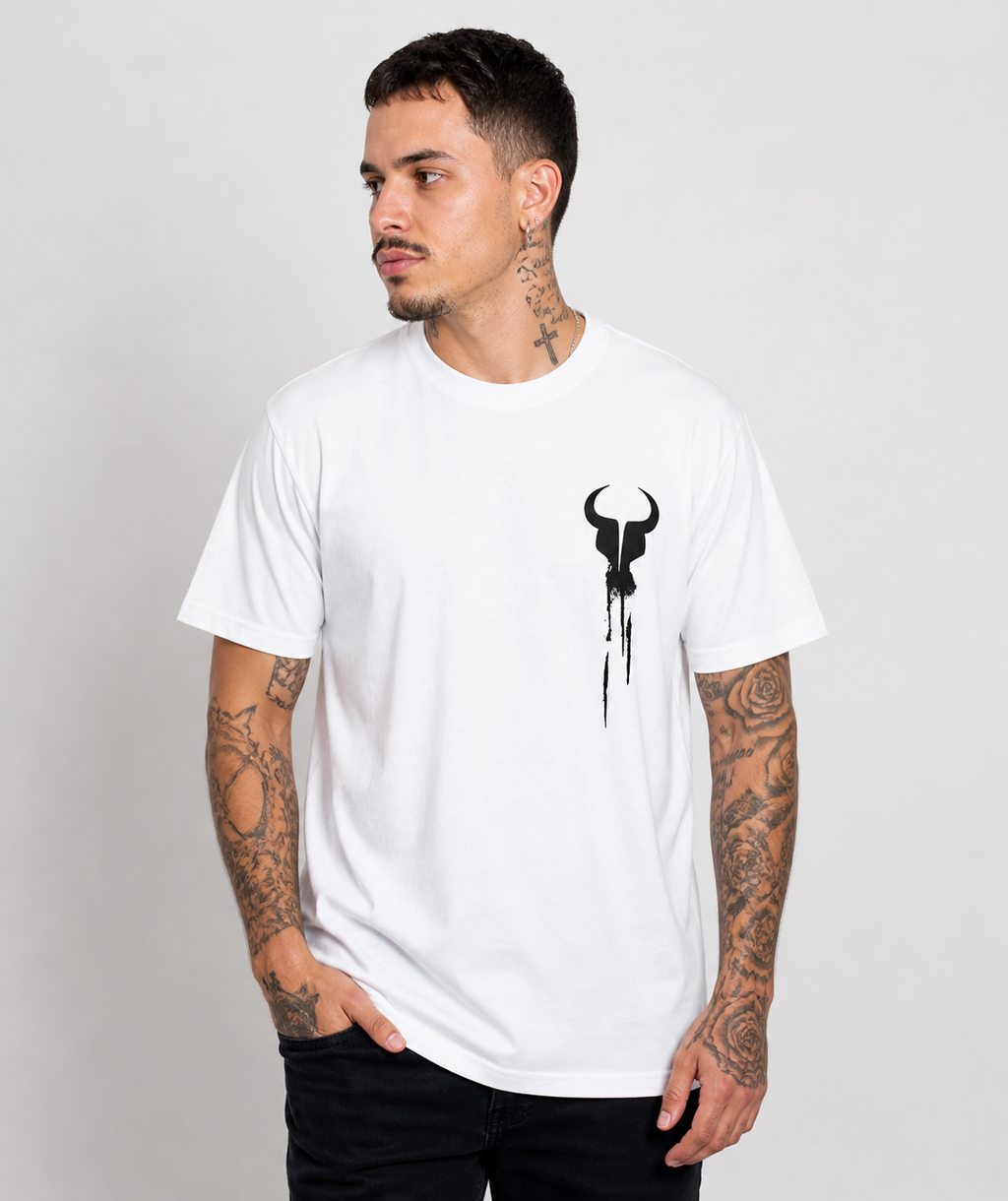 T-shirt Dripping Paint White