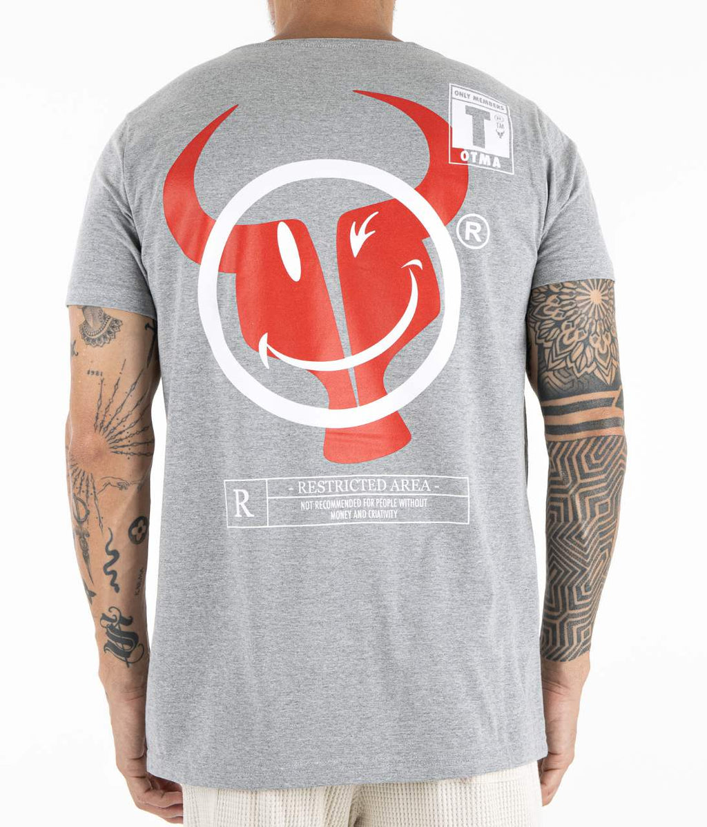 T-shirt Toro Fio egípcio mescla Smile