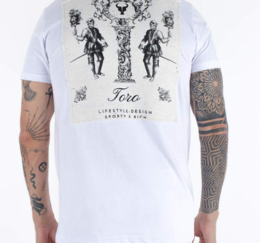 T-shirt Toro Branca C/  PATCH BARROCA