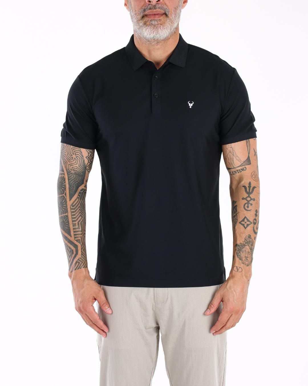 CAMISA POLO TORO TECH PRETA POLIAMIDA