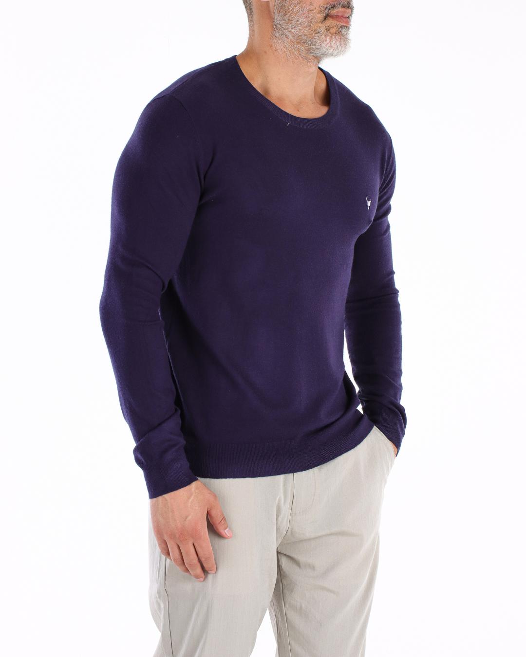 BLUSA TORO TOQUE DE CASHMERE AZUL INDIGO