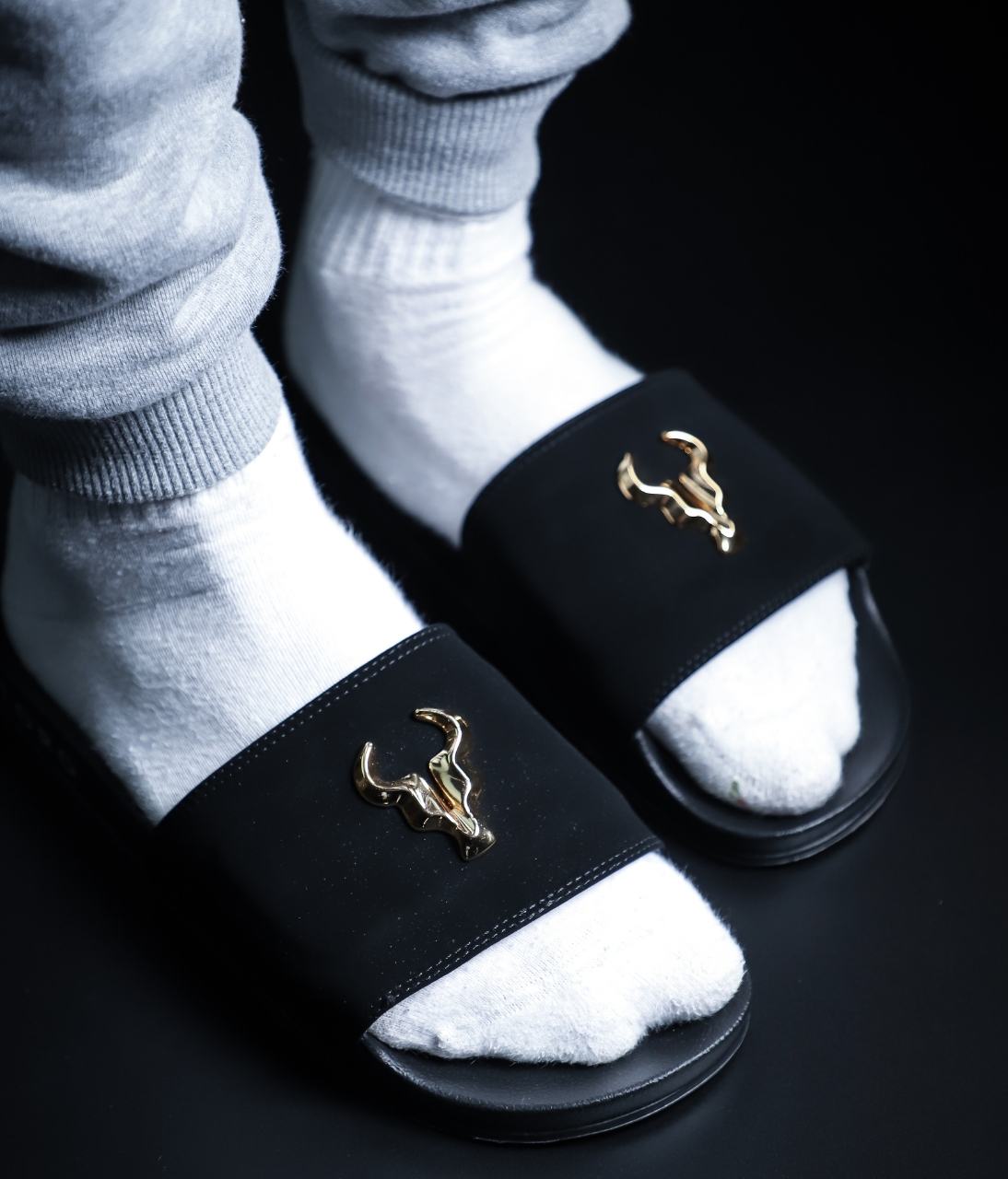 Chinelo Slide Black Elite Nobuck