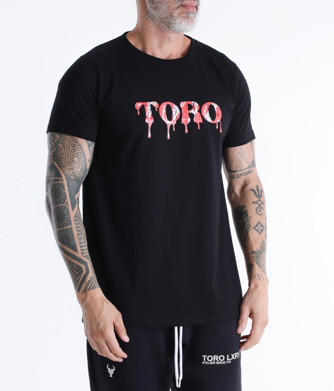 T-shirt Toro Wet Paint Black RED