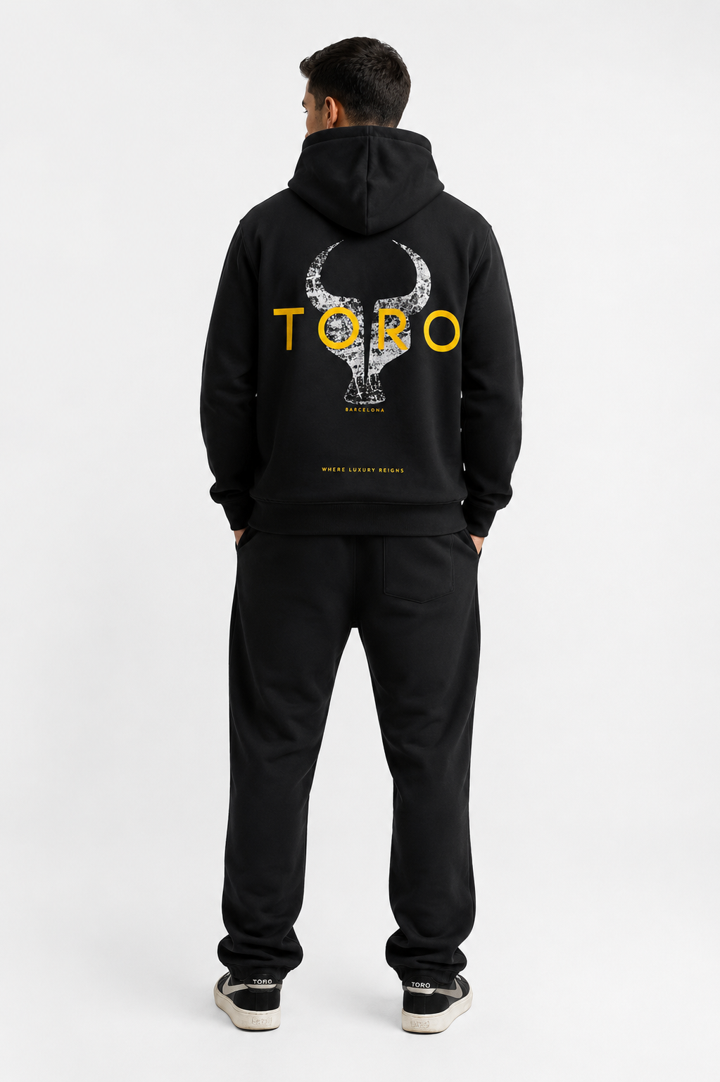 Moletom TORO Capuz Barcelona preto