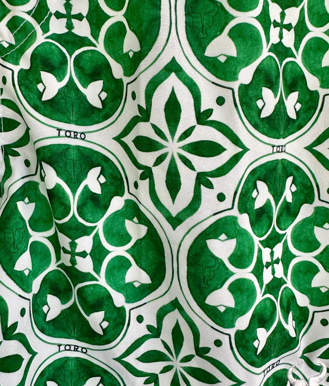 Short Toro Masculino Azulejo Mediterrâneo