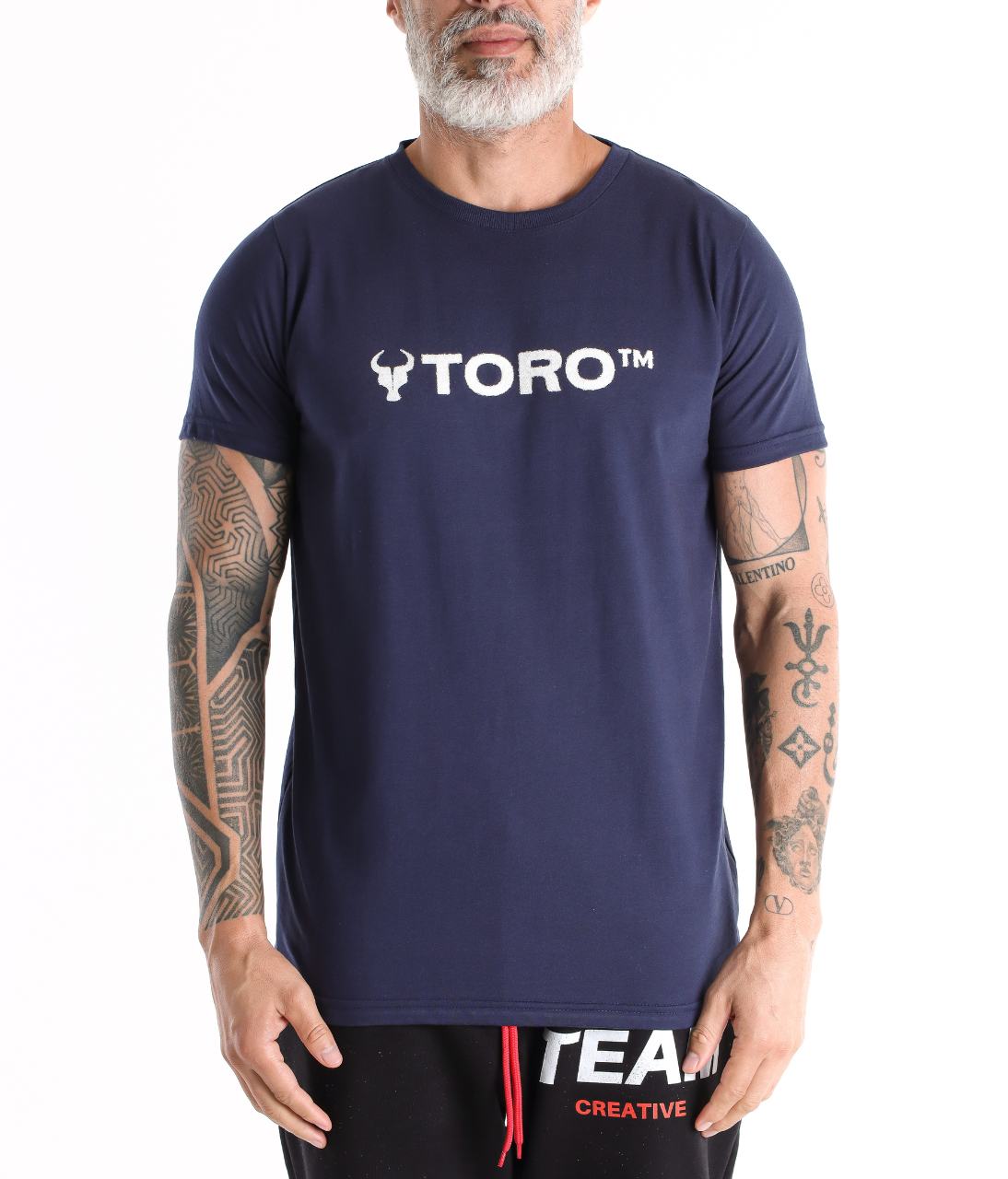 T-shirt Toro Pixel Logo Marinho