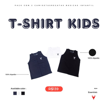 KIT 3 T-shirts Toro Kids regata Blue/White/Black