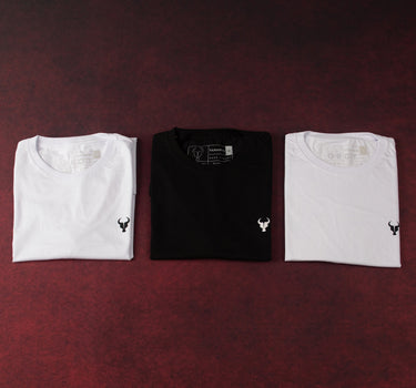 Kit 3 T-shirts Toro 2 White/1 Black