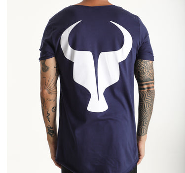 T-Shirt Toro Longline Azul Marinho